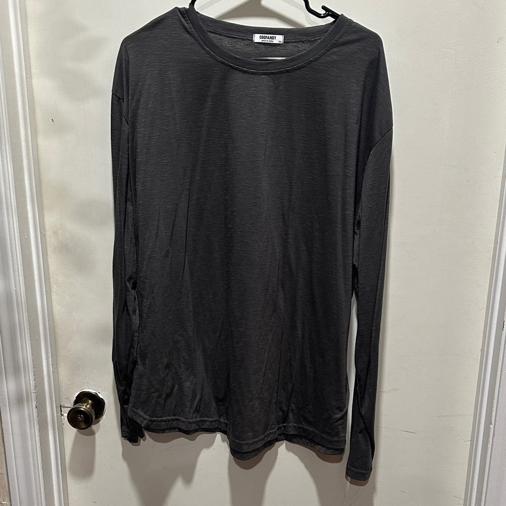 Everlane Charcoal Long Sleeve Men's Shirt